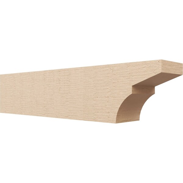 Ekena Millwork 6in. W x 8in. H x 36in. L Monterey Woodgrain TimberThane Rafter Tail, Primed Tan RFTUR06X08X36MONRCPR - main